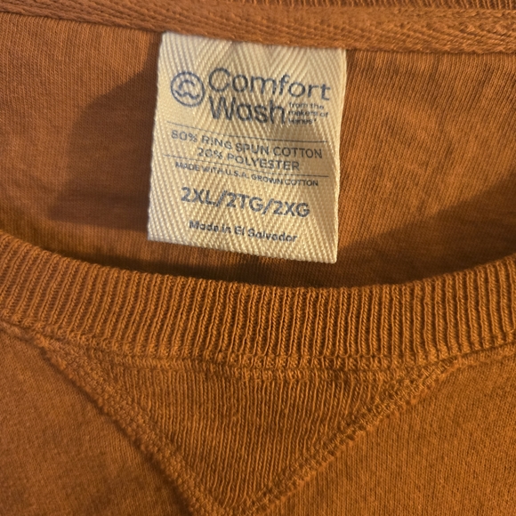 Comfort Colors Men's Rust Sweatshirt - Picture 2 of 4